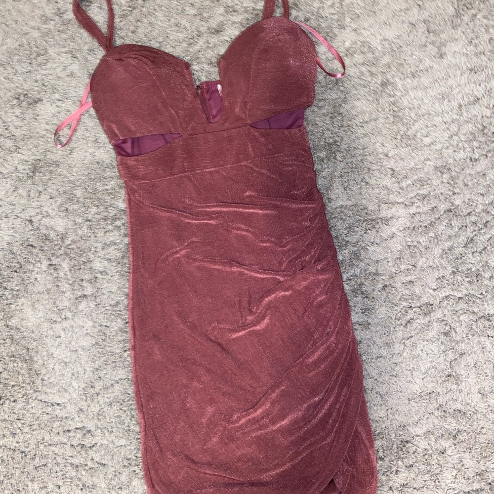 PURPLE CUT OUT DRESS